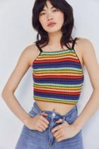 Kimchi Blue Rainbow Striped Sweater Cami