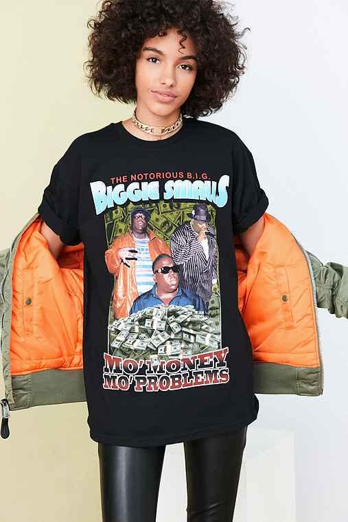 Urban Outfitters Notorious B.i.g. Mo Money Mo Problems Tee,black,m