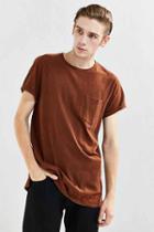 Urban Outfitters Heavy Roll Sleeve Tee,brown,m