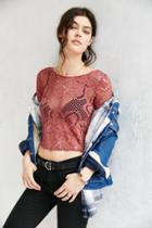 Out From Under Cutwork Crew Top