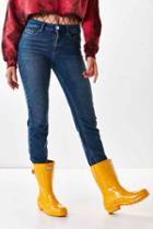 Urban Outfitters Hunter Original Short Gloss Rain Boot,yellow,7