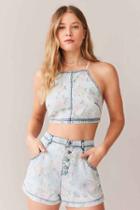 Urban Outfitters Kimchi Blue Luanna High-rise Floral Short,novelty,2