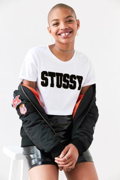 Urban Outfitters Stussy University Cropped Tee