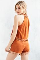 Shakuhachi Fawcett Fringe Suede Short
