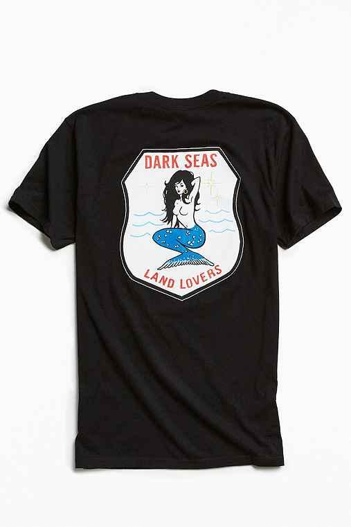 Urban Outfitters Dark Seas Land Lover Tee,black,l