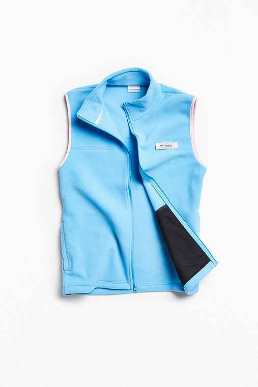 Urban Outfitters Columbia Harborside Fleece Vest,red,l