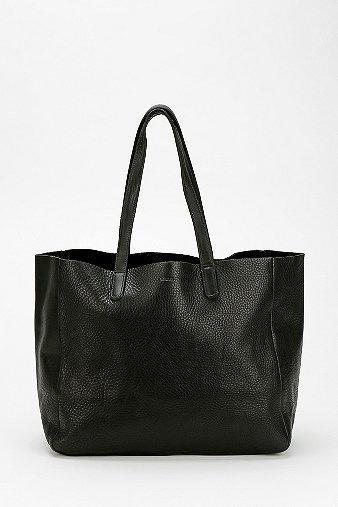 Baggu Oversized Leather Tote Bag