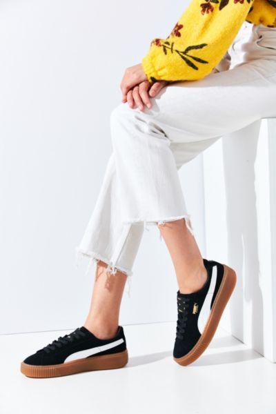 Urban Outfitters Puma Basket Suede Platform Sneaker