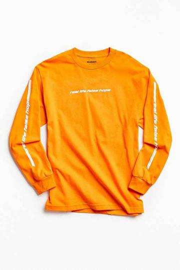 Urban Outfitters Wildroot False Hope Long Sleeve Tee,orange,xl