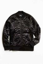 Urban Outfitters Stussy Satin Palm Souvenir Jacket,black,m