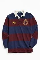 Urban Outfitters Vintage Vintage Polo By Ralph Lauren Burgundy + Navy Stripe Rugby Shirt