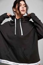 Urban Outfitters Calvin Klein Modern Cotton Hoodie Sweatshirt,black,m/l