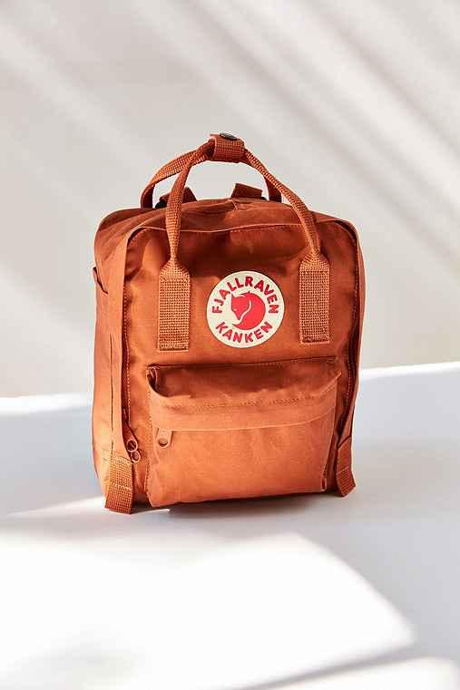 Urban Outfitters Fjallraven Kanken Mini Backpack,dark Orange,one Size