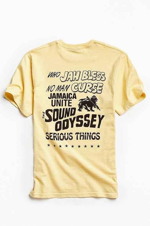 Urban Outfitters Stussy Sound Odyssey Tee,yellow,s