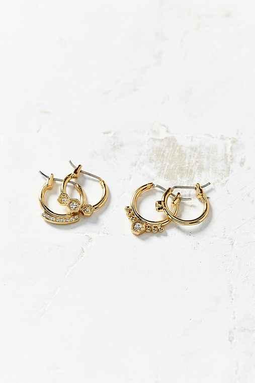 Urban Outfitters Full Bloom Hoop Earring,gold,one Size