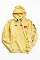 Urban Outfitters The North Face Patch Hoodie Sweatshirt,gold,s