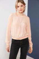 Urban Outfitters Silence + Noise Reyes Textured Pullover Blouse