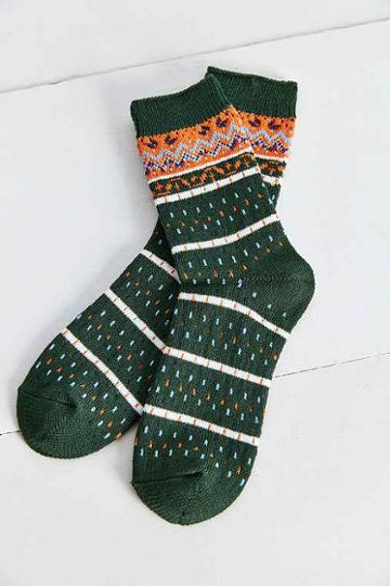 Anonymous Ism Printed Sock,green Multi,one Size