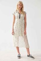 Urban Outfitters Cooperative Space Cowgirl Midi Dress,cream Multi,6