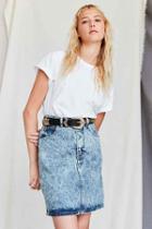 Urban Outfitters Vintage Guess Dark Acid Wash Denim Skirt,assorted,one Size