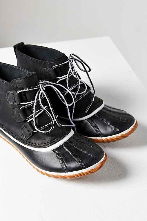 Urban Outfitters Sorel Out N About Leather Boot,black,10