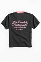 Urban Outfitters Vintage New Brandy's Restaurant Bowling Shirt,black,s/m