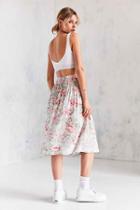 Urban Outfitters Ecote Kara Button-front Midi Skirt,floral Multi,s