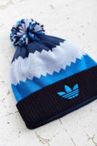Urban Outfitters Adidas Roads Ballie Pompom Beanie,blue Multi,one Size