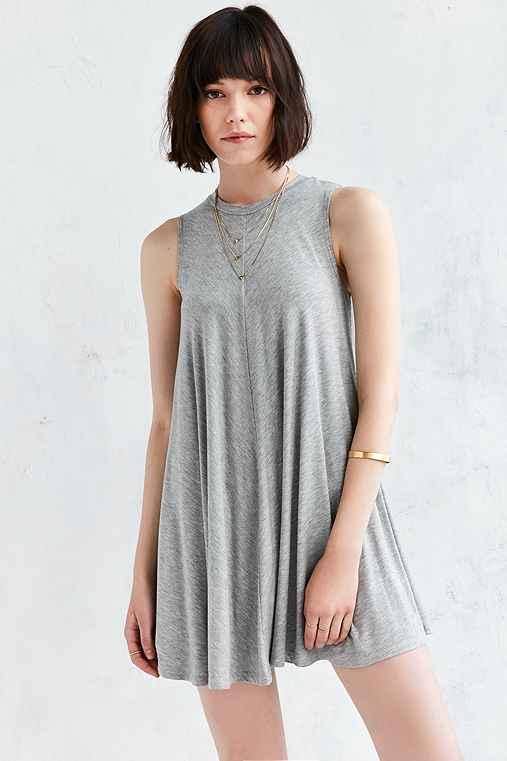 Urban Outfitters Silence + Noise Swingy Tank Dress,light Grey,s