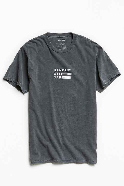 Urban Outfitters Wildroot Handle With Care Tee,black,l