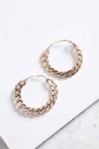 Urban Outfitters Statement Chain Hoop Earring