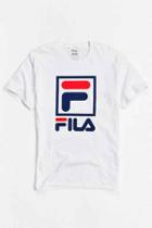 Urban Outfitters Fila Stacked Tee,white,m