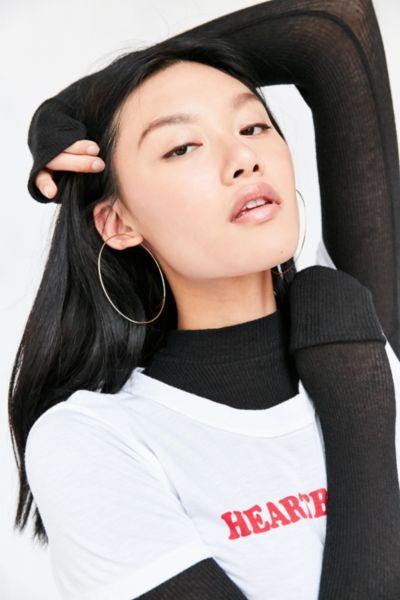 Urban Outfitters Sterling Silver + 18k Gold Plated Rachel Large Hoop Earring