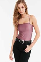 Urban Outfitters Silence + Noise Kate Shine Cami,purple,l