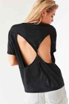 Urban Outfitters Silence + Noise Blade Open-back Tee,black,s
