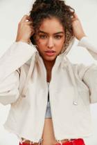 Urban Outfitters Bdg Pixie Cropped Hoodie Jacket,white,xs