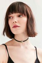 Urban Outfitters Alix Opal Choker Necklace,black,one Size