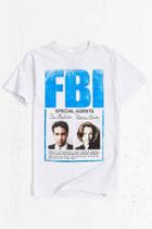 Urban Outfitters X-files Skully N Mulder Tee,white,m