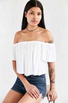Urban Outfitters Truly Madly Deeply Lola Off-the-shoulder Top,white,s