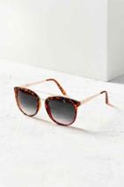 Urban Outfitters Avery Brow Bar Frame Sunglasses,brown,one Size