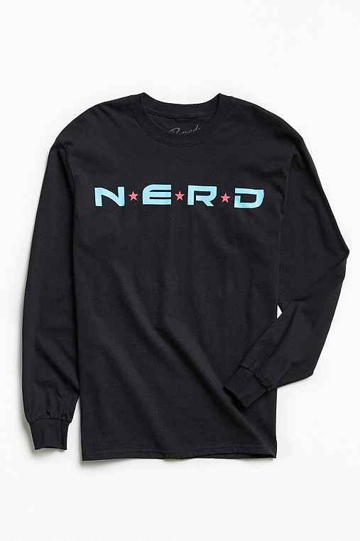 Urban Outfitters Nerd Logo Long Sleeve Tee,black,l