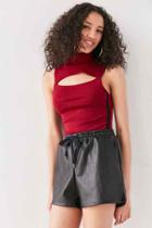 Urban Outfitters Kimchi Blue Ross Mock-neck Sweater Tank Top,maroon,s