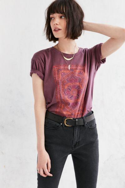 Urban Outfitters Truly Madly Deeply Floral Jewel Tee