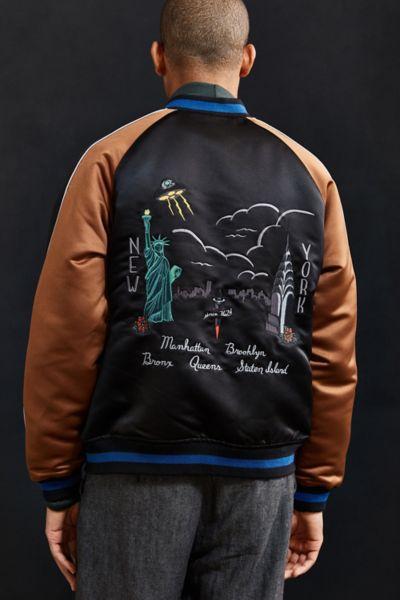 Urban Outfitters Uo Embroidered New York City Souvenir Jacket