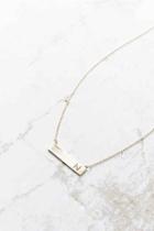 Urban Outfitters Initial Bar Necklace,n,one Size