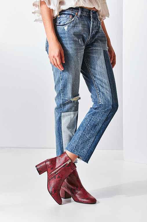 Urban Outfitters Thelma Ankle Boot,red,10