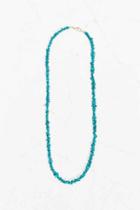 Urban Outfitters Stone Bean Necklace,turquoise,one Size