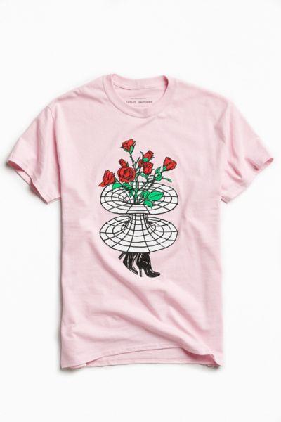 Urban Outfitters Uo Artist Editions Taylor Johnson Rose Hole Tee