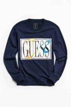 Urban Outfitters Guess James Terry Crew Neck Sweatshirt,navy,l