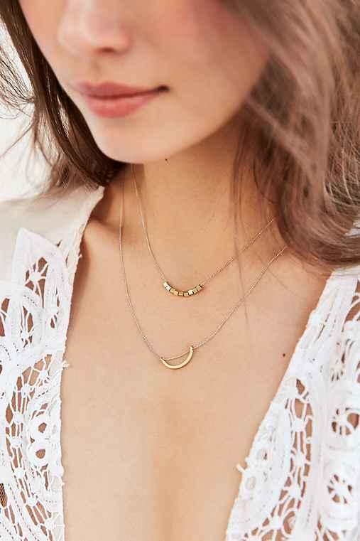 Urban Outfitters Evening Sun Layering Necklace Set,gold,one Size